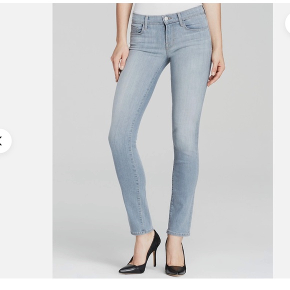 J Brand Jeans 8112 Illusion Blue Grey Mid Rise Rail Skinny Jeans size 29 - Picture 1 of 9